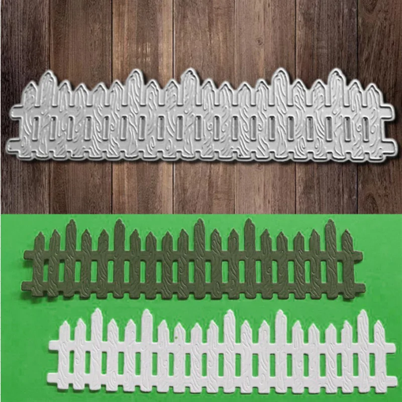 

Crazyclown Fence Metal Cutting Dies for DIY Scrapbook Cutting Die Paper Cards Embossed Decorative Craft Die Cut New