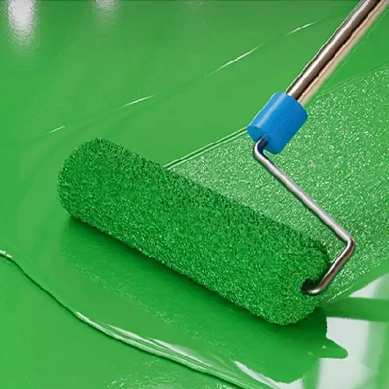 Quick-Dry Anti-Slip Water-Based Floor Paint Golden Wire Square Wear-resistant Household Epoxy floor paint
