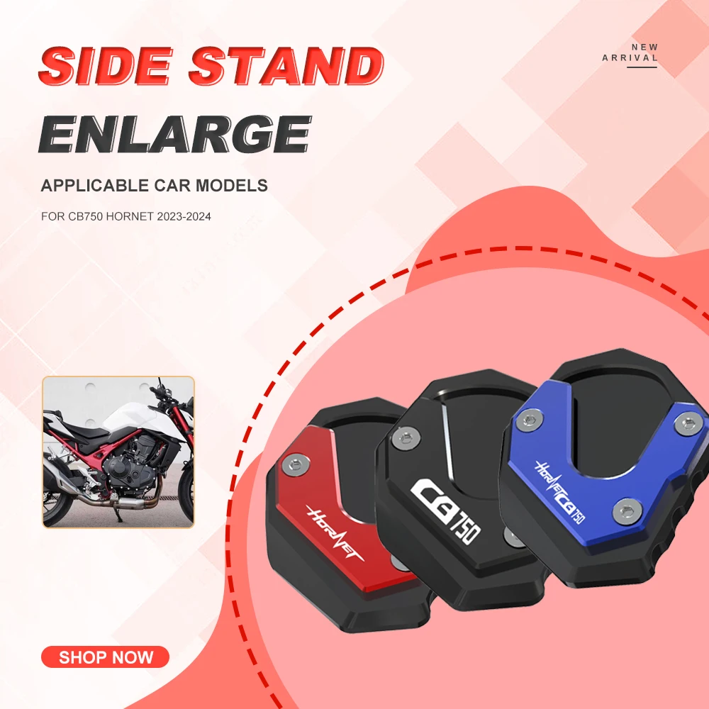 Per Cb750 Supporto Laterale Hornet Ingrandisci Per Honda Cb750 Hornet Cb 750 Hornet 2023 2024 Estensione Cavalletto Accessori Moto