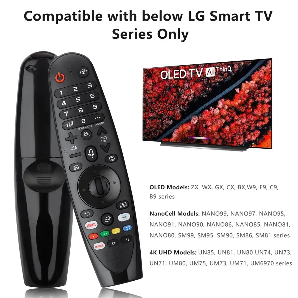 Replacement Remote Control for LG Smart TV 2018 2017 UHD OLED QNED NanoCell 4/8K Voice & Pointer