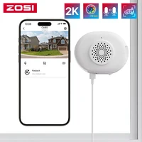 ZOSI C680 3MP caméra de sécurité de fenêtre couleur Vision nocturne 2K caméra de Surveillance WiFi enfichable intérieure pour la sécurité de la maison 1