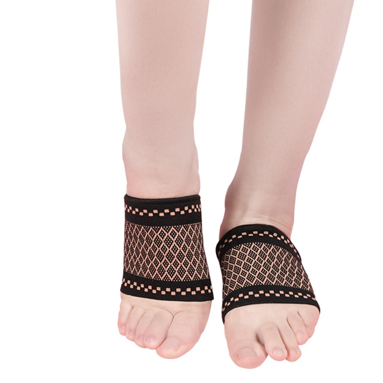 

1 Pcs Copper Ion Fiber Compression Arch Sleeve Plantar Fasciitis Brace Flat Feet Relieve Pain Sleeve Socks Foot Health Care