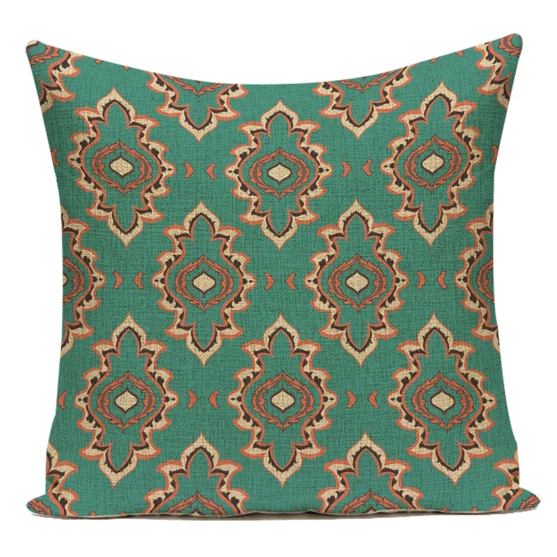 Boho Mandala Decorative Throw Pillow Cover
