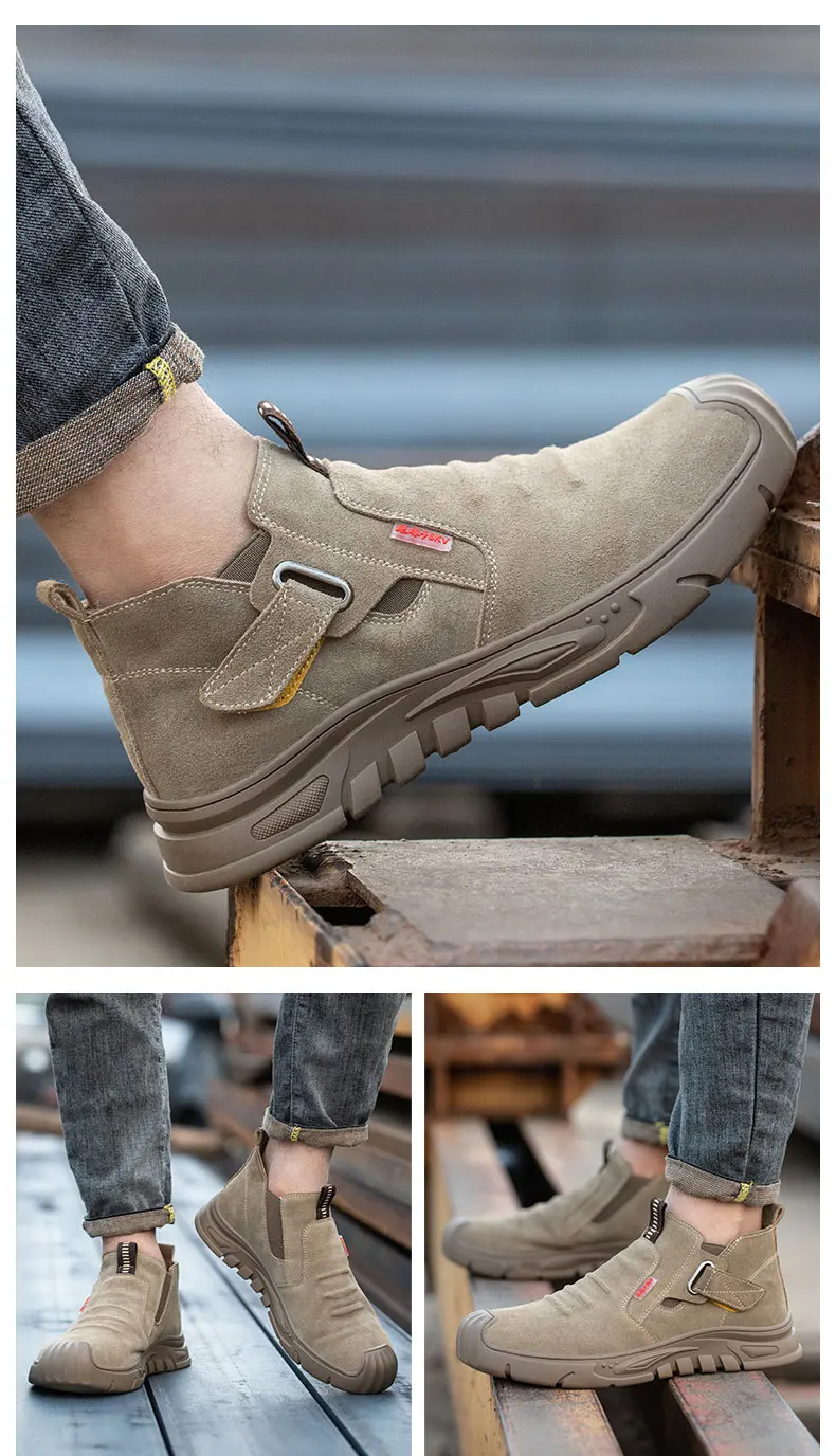 Work Sneakers Men Indestructible Steel Toe Work Shoes Safety Boot Men Shoes Anti-puncture Working Shoes For Men Sock shoes