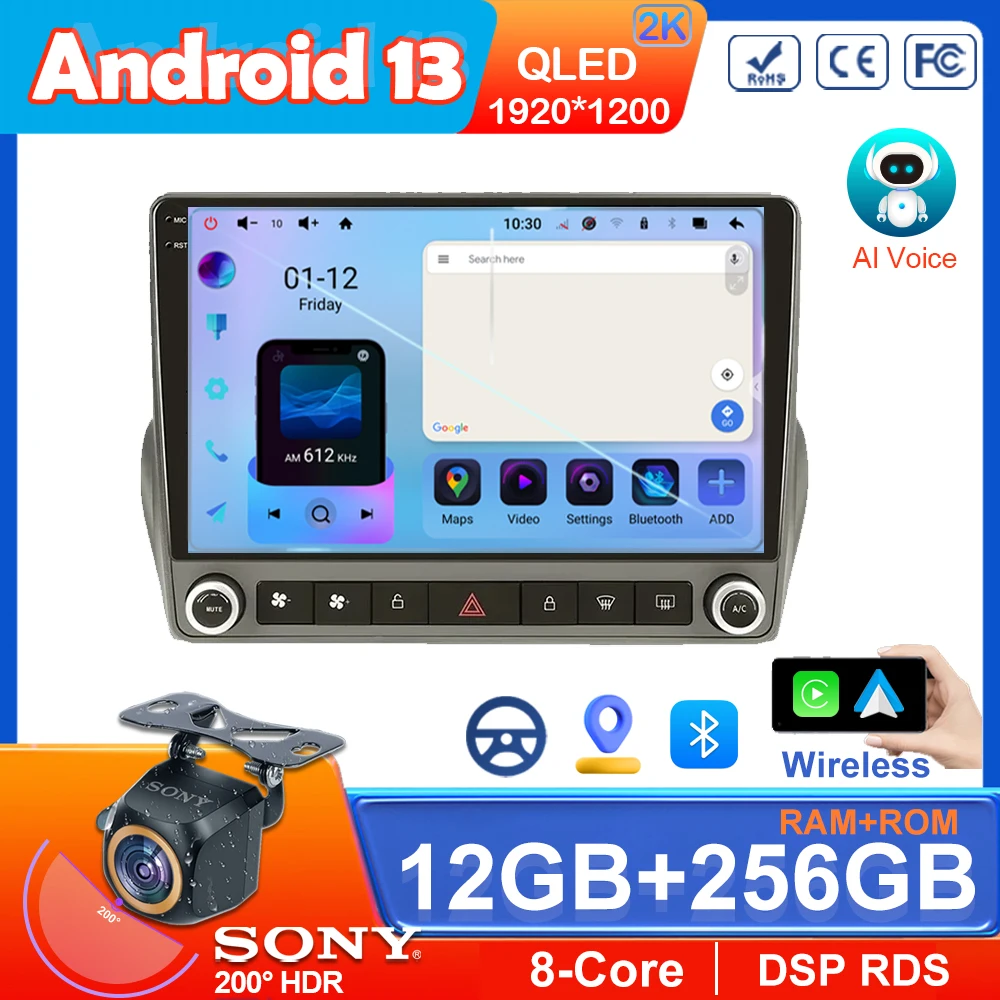 

7862 Android 13 Car Radio For Chevrolet Camaro 2008-2015 Stereo 5G wifi Multimedia Video Player GPS Navigation No 2din HDR QLED