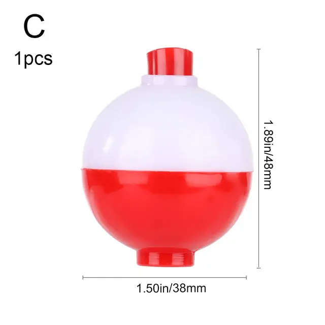 1/12Pcs Red And White Float Ball Fishing Float Long Throw Fishing Bobber  Sea Fishing Buoy 1/125/15/175 Inch Fishing Tackle