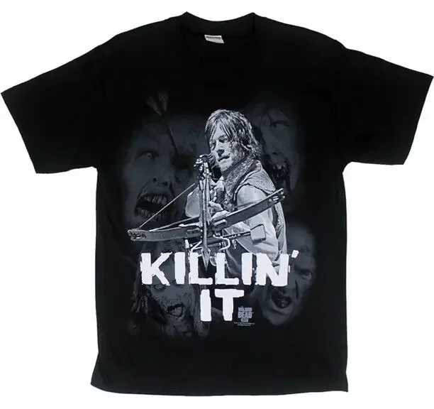 

Ходячие мертвецы, Killin It, Дэрил Диксон, арбалетная футболка, Официальная Лицензированная
