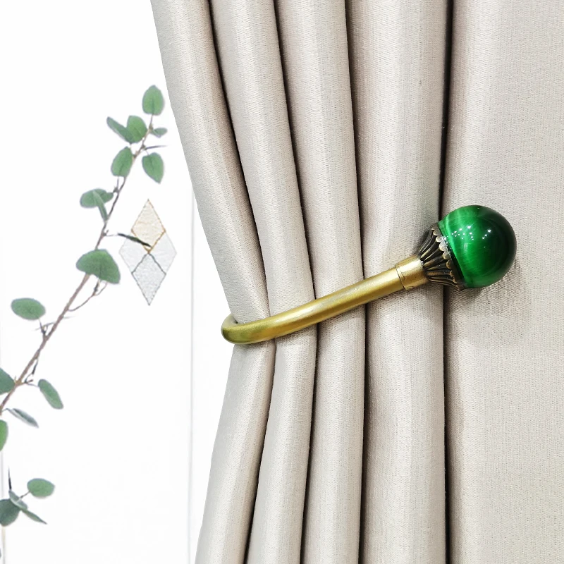 

Exquisite Curtain Clip Light Luxury Solid Alloy U-Shaped Curtain Hooks Home Decoration Folding Curtain Accessories Buckle