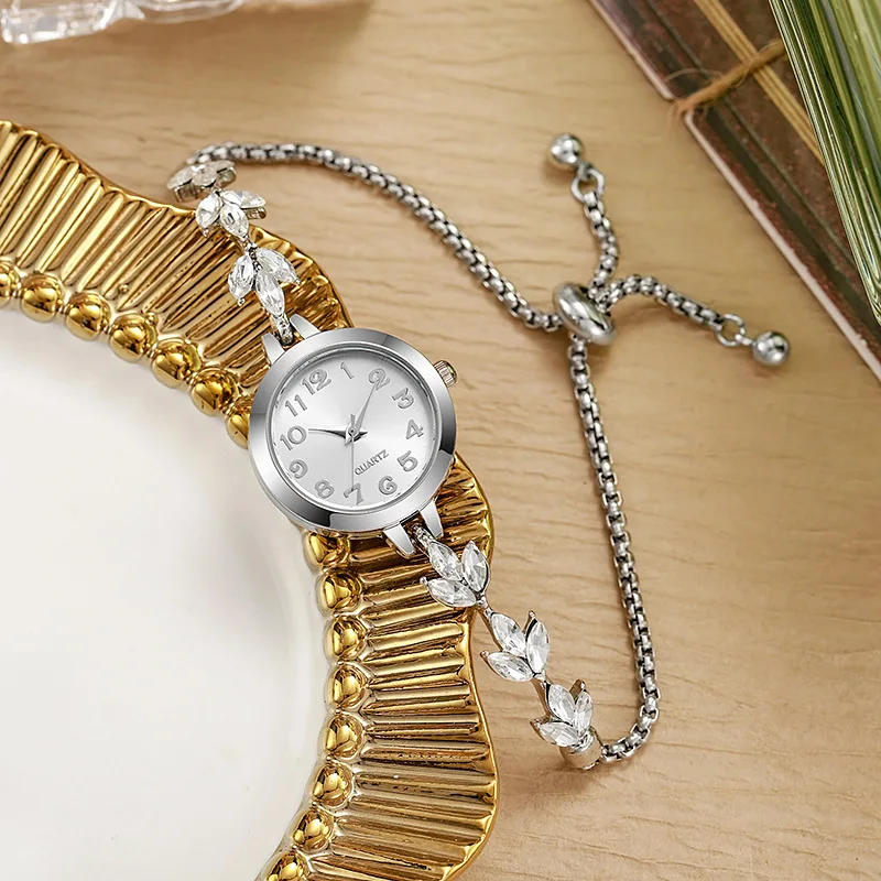 Elegant Women Watches Luxury Rhinestone Bracelet Bracelet