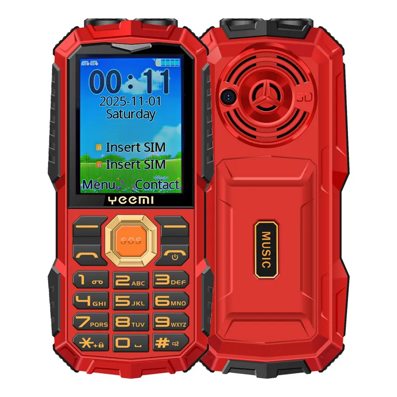 YEEMI Q5 4G Button Phone 2.4inches Dual SIM Card HD Call Camera FM LED Flashlight LTE Type-C Triple-proof Outdoor Mobile Phone - Image 8