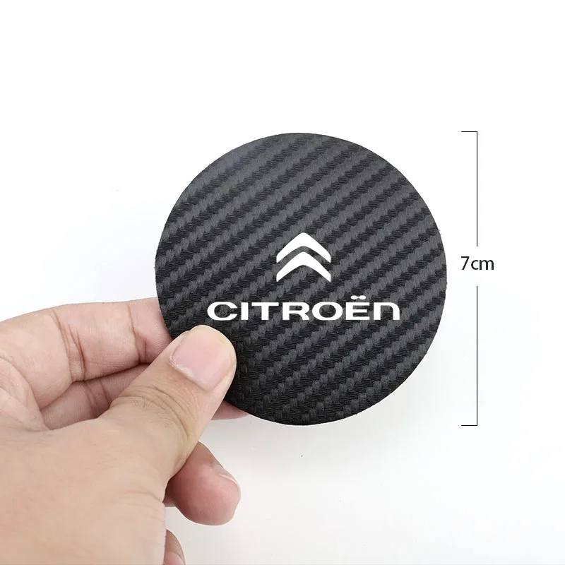 Set of 2 Carbon Fiber Car Cup Holder Coasters