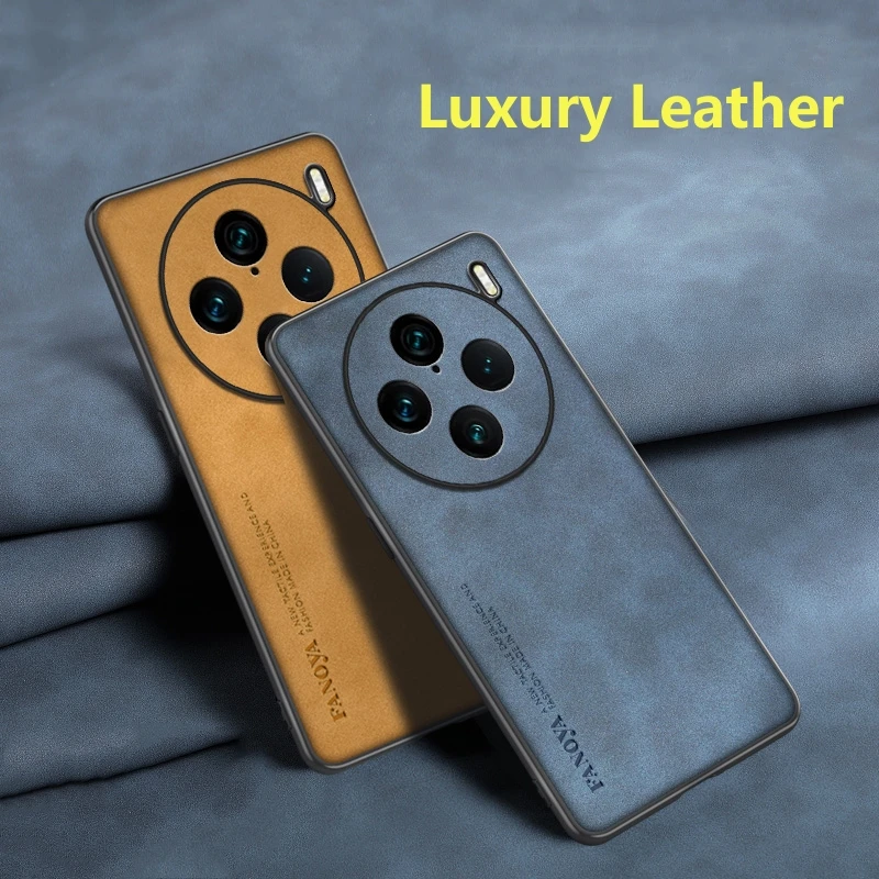 Custodia Per Custodia Vivo X100 Pro Custodia In Pelle Di Lusso Per Vivo X 100 X90 Pro Plus X80 Protezione Per Fotocamera Paraurti Antiurto In Silicone