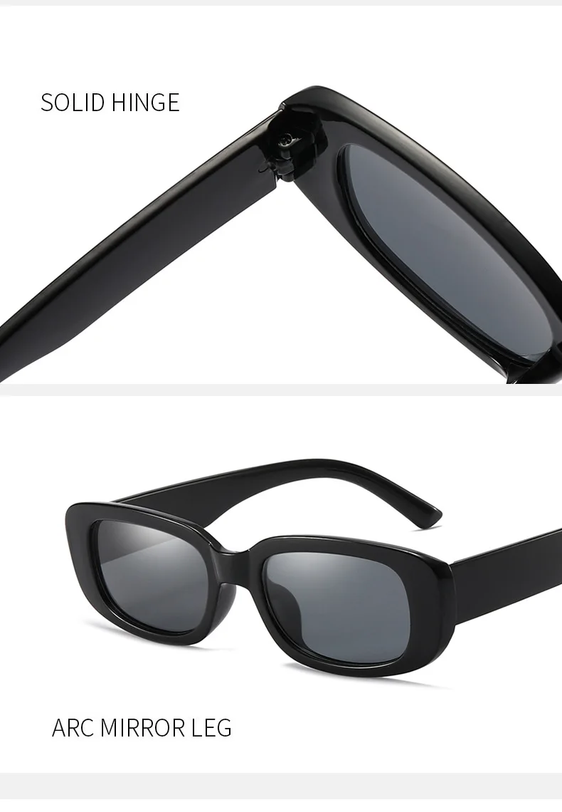 2023 Small Rectangle Frame Sunglasses Jelly Color UV400 Protection Sun Glasses Goggles Summer Beach Street Eyewear for_voghion.com