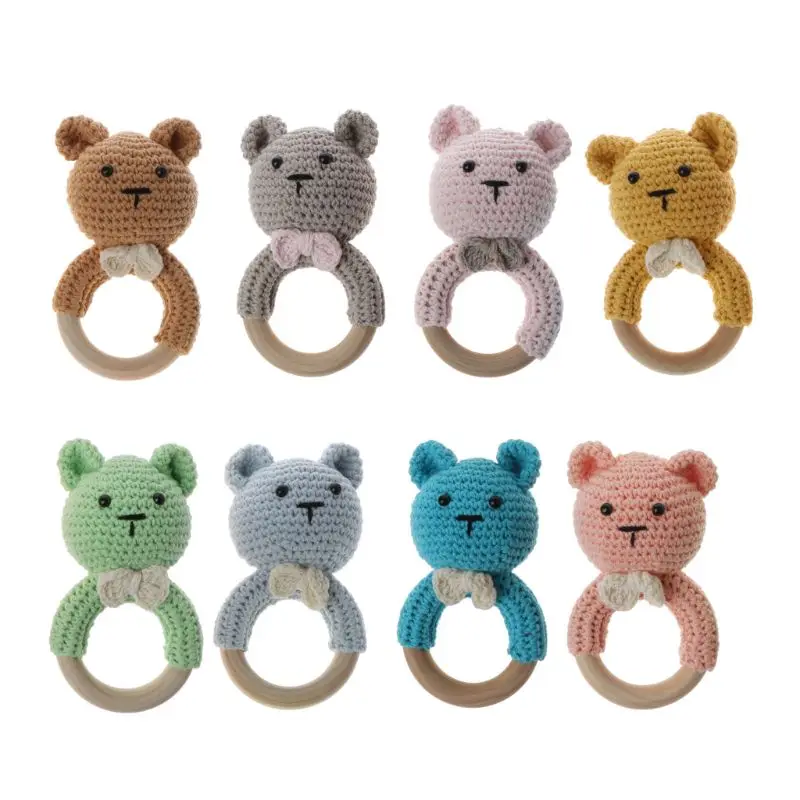 

Wooden Hanging Toy for Infant Cartoon Activity Shower Gift Newborn Gift G99C