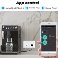 tuya 15A  AU Argentina Panel Wall Socket WIFI White Crystal Glass Touch Timmer Power Outlet Smart Home Voice Google Home Alexa - Image 3