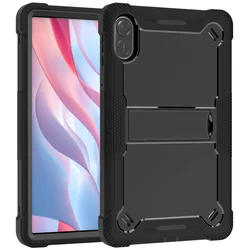 Durable Kids Silicone Tablet Case - Heavy Duty Shockproof Armor with Built-in Stand for Honor Pad X8 Pro (Black)