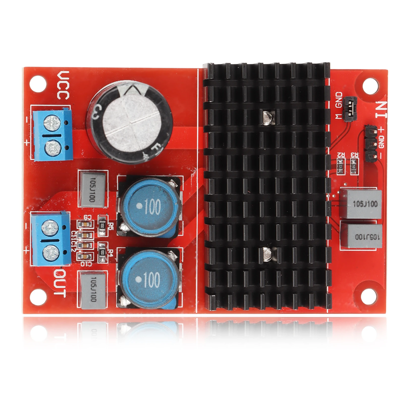 Digital Amplifier Board Single Channel 100W Output Power Amp Module For Speaker Sound System DC 12V‑24V xh a232 high definition digital audio power amplifier board mp3 amplification module 8v 20v sound amplifier board 2 channel 30w