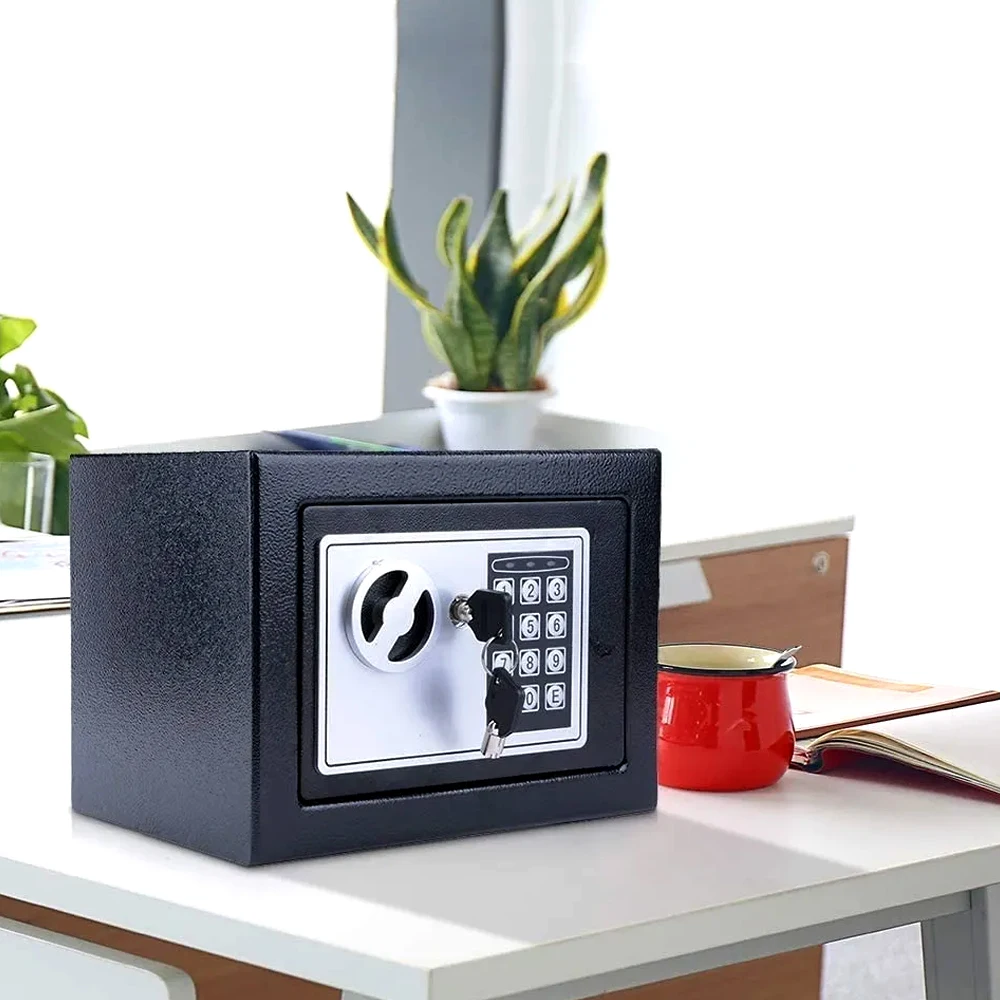 תיבת מנעול אש תיבת קובץ אש אלקטרונית דיגיטלית מקלדת מנעול בטוחה תיבת אבטחה מתכתית לבית
