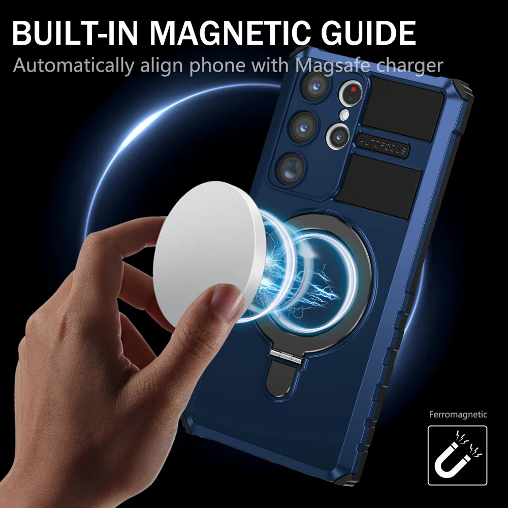 Capa Magnética Keysion para Samsung Capa de Telefone para Galaxy Note 20 Ultra Magsafe S24 Plus S23 Mais S22 Plus S21 S20 fe - Image 4