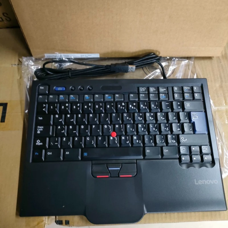 Lenovo-thinkpad Sk8845cr Teclado Servidor Usb Teclado Externo Red Dot Teclado Bilíngue Árabe e Inglês
