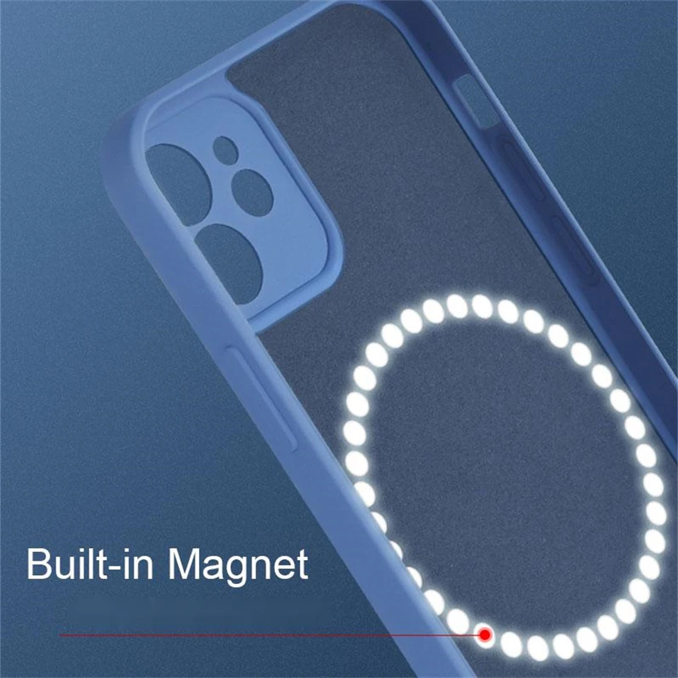 Lens Protective Magnetic Phone Case For iPhone 13 Pro Max Case 12 Mini 11 Pro Wireless Charging Liquid Silicone Soft Cases Cover iphone 13 pro max wallet case
