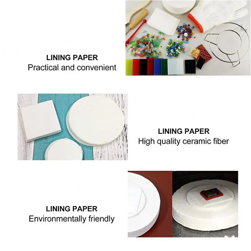 6pcs set Extra Large Microwave Kiln Kits Glass Jewelry Tools Fused Glass In Microwave Oven
