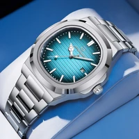 Nouvelle Montre Militaire de Luxe 2026 pour Homme, Carrée, Étanche, Lumineuse, Date et Jour, en Acier Inoxydable, à Quartz, avec Boîte 1