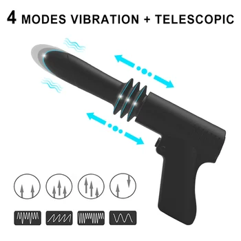 Adults Toy Automatic Telescopic Dildo Sex Gun Dildo Massager Vibrator Sex Machine for Women Men G Spot Anal Pussy Masturbation 2