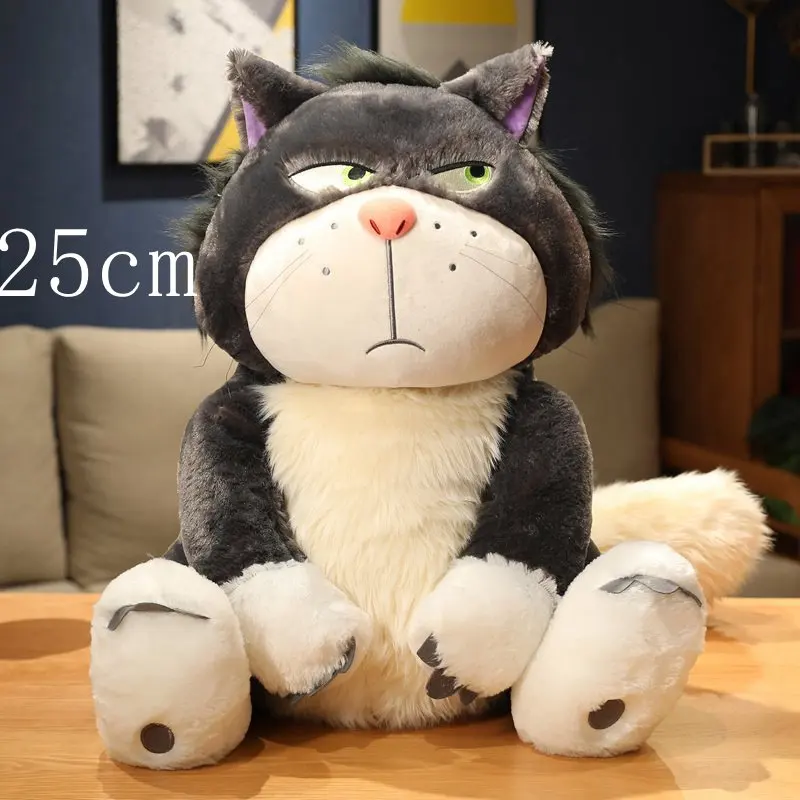 thumbnail image 1 of Peluche de gato Lucifer de alta calidad, relleno suave, animal sentado, muñeca, decoración de cama, mochila colgante, juguete para niños, regalo de cumpleaños, 1 of 5