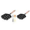 14Holes Non Stick Takoyaki Maker Octopus Ball Maker Octopus Baking Machine Home Cooking Baking Forms Mold Tray Kitchen 1