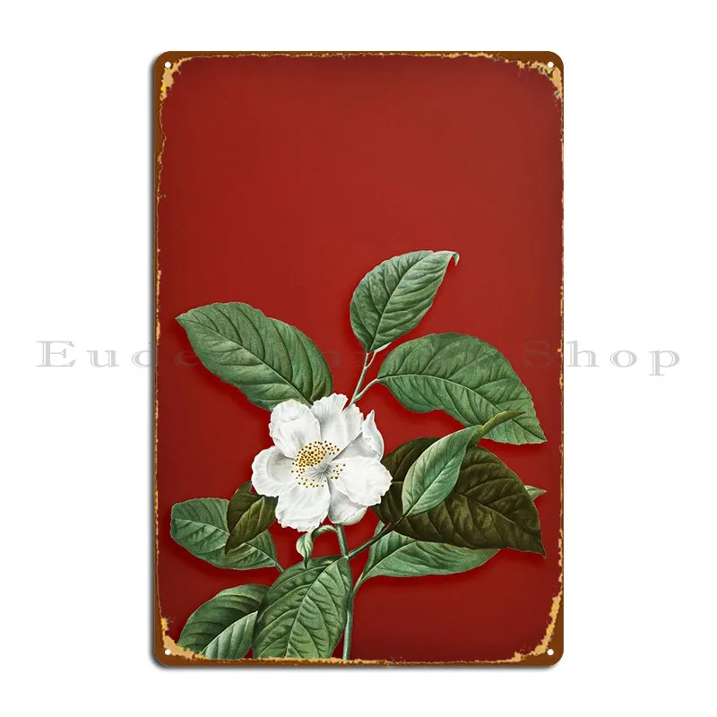 

Stewartia Tree On Red Metal Sign Wall Decor Wall Cave Cave Designing Cinema Tin Sign Poster
