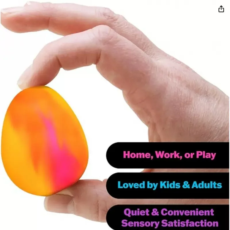 Easter Egg Stress Relief Toy Color Changing Squeeze Sensory Egg_voghion.com