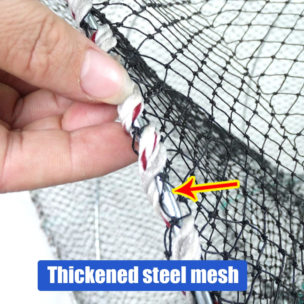Foldable Fishing Cast Net Crab Trap Fish Cages Shrimp Fish Trap