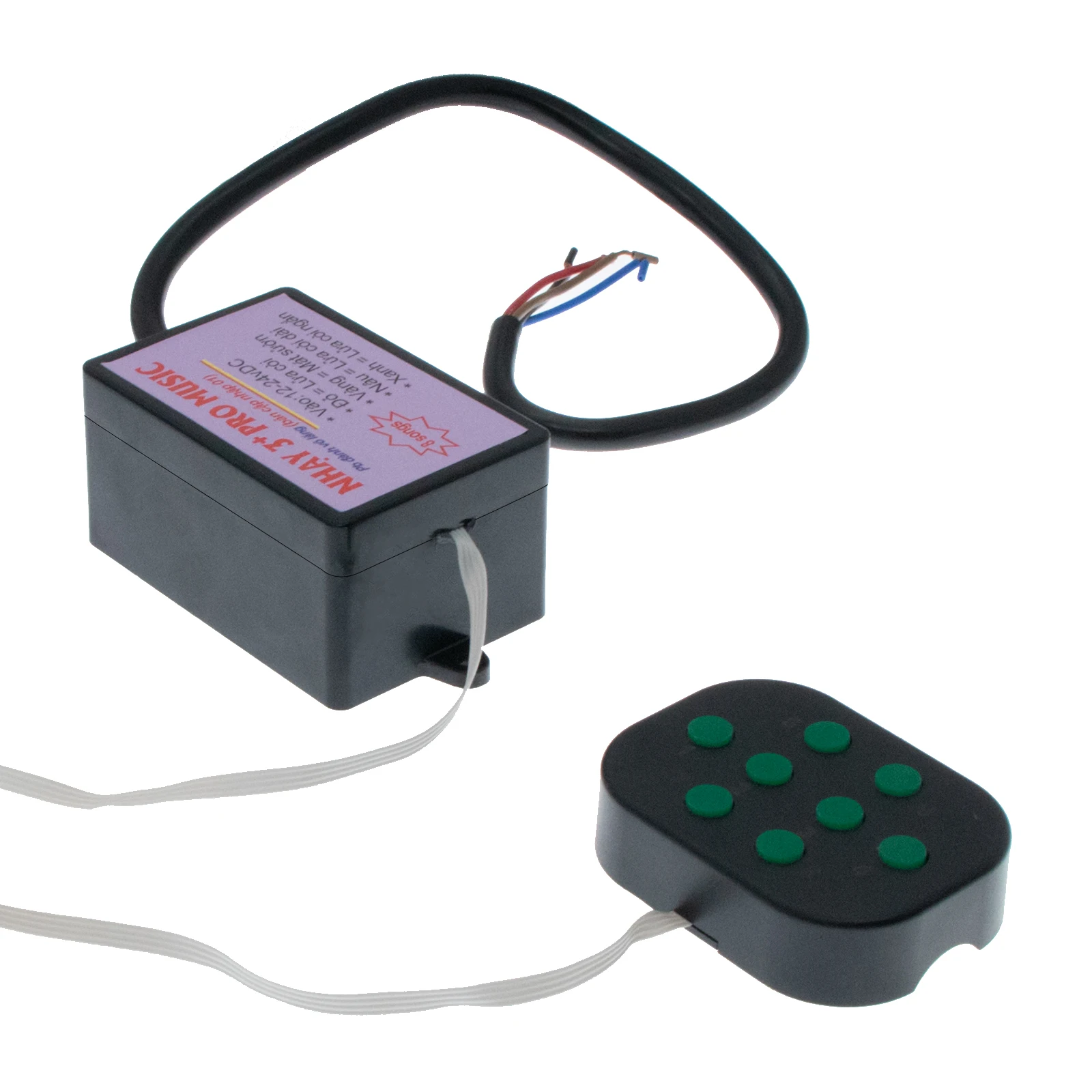 12-24V Car Horn Controller Electric Horn Speaker Sound Control Unit with 8 Effects Switching for Car Marine Boat Truck