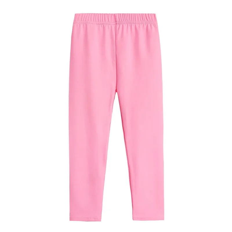 Girls Summer Leggings Kids Solid Skinny Elasticity Trousers Pencil Pants 2-13 YEAR girl pants