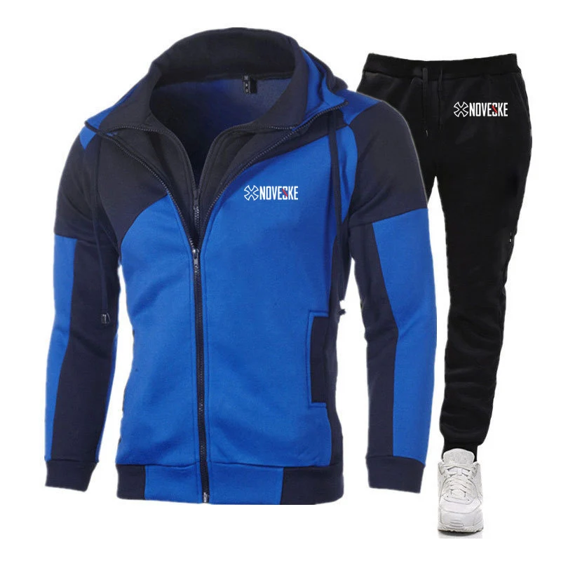 Men's Slim Sports Hoodies and Sweatpants Set