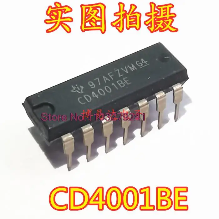 

20PCS/LOT CD4001 CD4001BE DIP-14 2 CD4001BD New Original