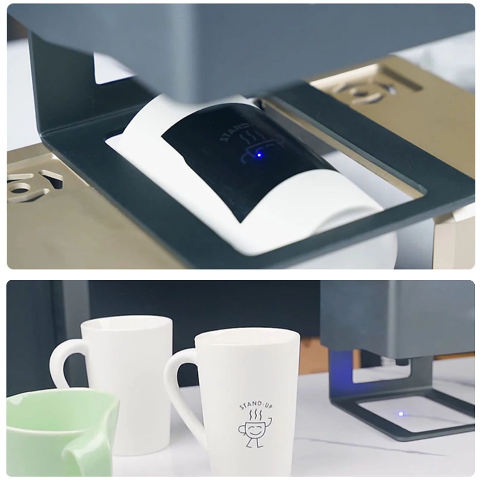 Máquina de Gravação a Laser Colorido Gravador a Laser uv de Fibra de Co2 Papel de Marcação Telhas de Pedra de Cristal de Cerâmica Máquinas-ferramentas - Imagem 6
