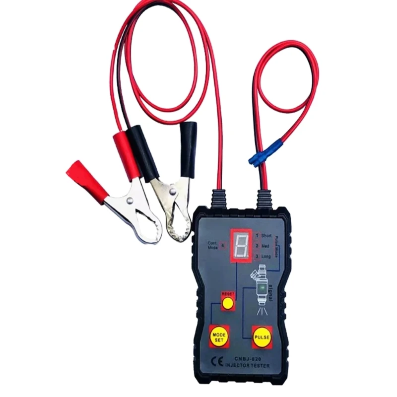 

Fuel Injections Pulse Tester 12V Car Fuel Injector Tester Car Fuel Pressure System LED Diagnostic Tester R2LC