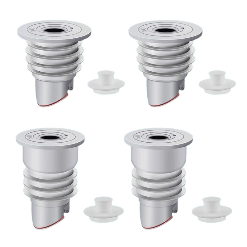 A1W1 Set Of 2 Silicone & ABS Washing Machine Sealing Plugs not Odor Floor Drain Covers set Drain Hose Seal Rings for House