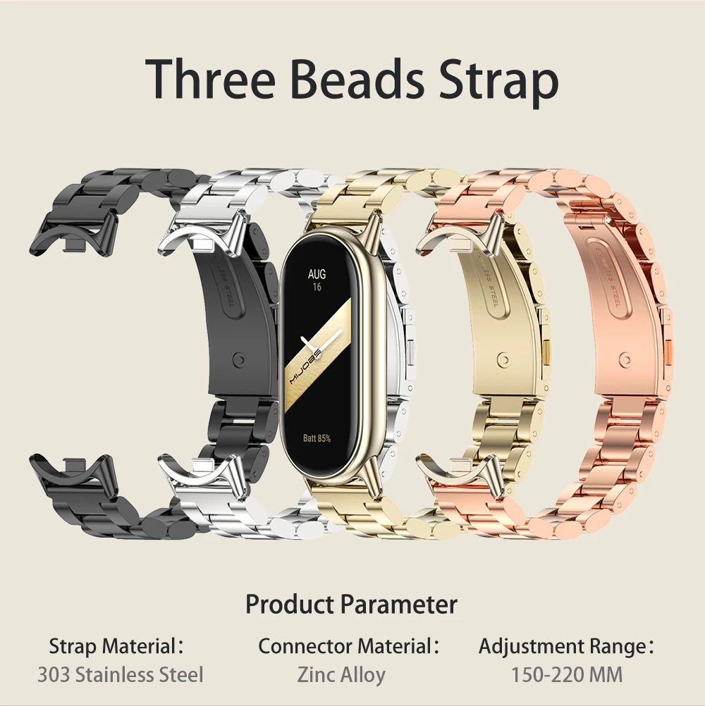 Elegant Metal Strap - Business Style Wristband and Bracelet