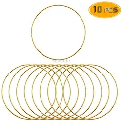 Set of 10 Metal Dream Catcher Rings for DIY Craft and Wedding Decor (35-190mm) (120mm)