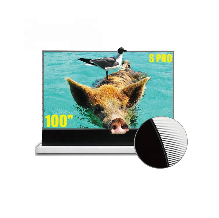 

VIVIDSTORM S PRO 120 inch Electric Tension Floor Screen ALR FOR Ultra Short Throw Laser 4k Projection Screen