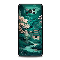 Japanese Landscape Soft Phone Case Cover for Poco M4 Pro5G (A1)
