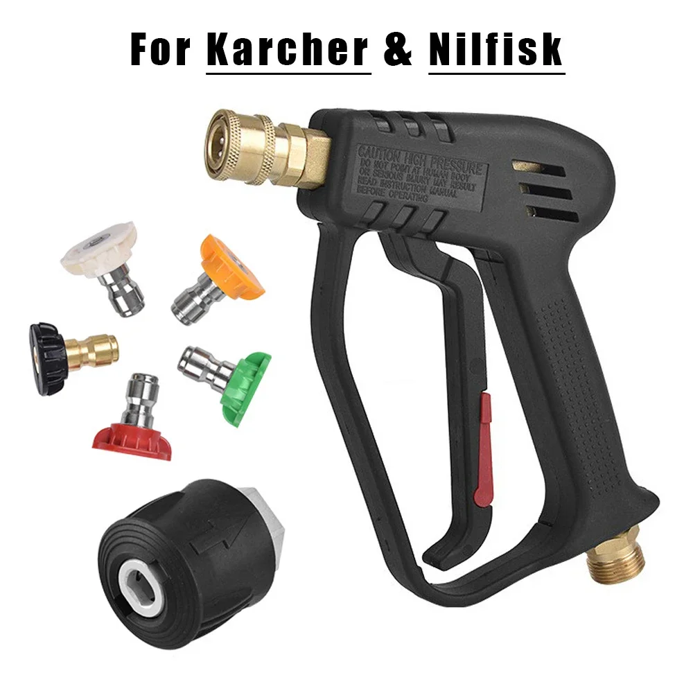 Pistola Ad Alta Pressione Ugelli Per Autolavaggio Per Karcher Serie K K2-K7 Nilfisk 4000Psi Strumenti Puliti Caravan Truck Accessori Moto