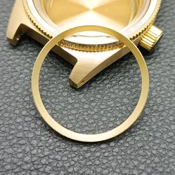 High-Quality Copper Chapter Ring for Watch Case, Size 30.3*27.3mm (Gold)