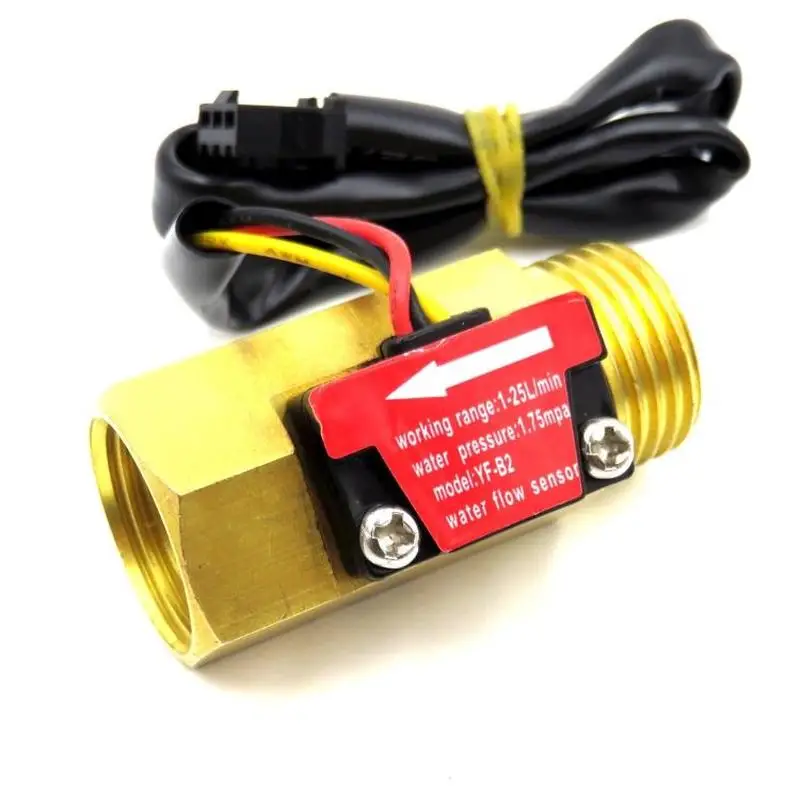 G1/2 Inch Water Flow Hall Sensor Switch Flow Meter For Industrial