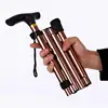 Multifunction Walking Stick Trekking Poles Telescopic Fold Crutches Hiking Stick Crutch Elderly Metal Stick Walking Cane Outdoor 1