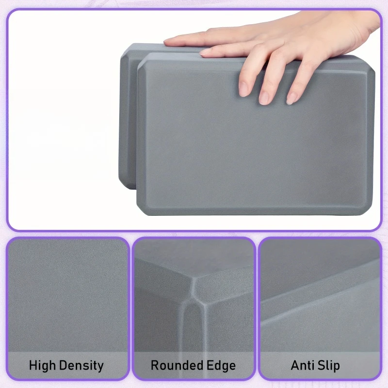 High-Density Foam Yoga Brick - Lightweight, Supportive, Odorless Fitness Essential