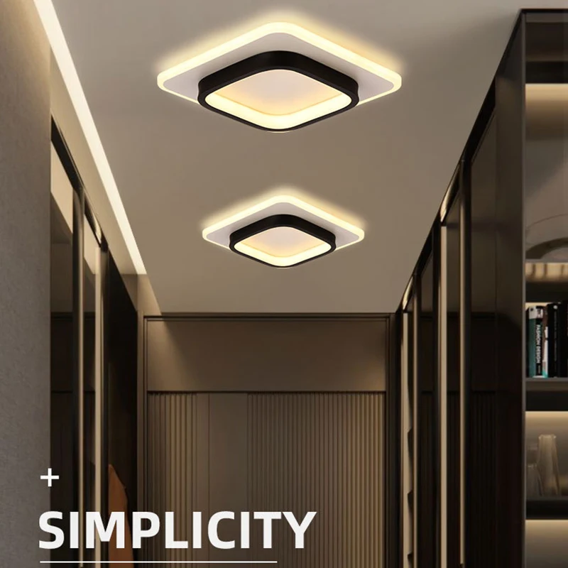 

Corridor ceiling light Modern Nordic creative hall entrance light Simple cloakroom light Balcony corridor small ceiling light